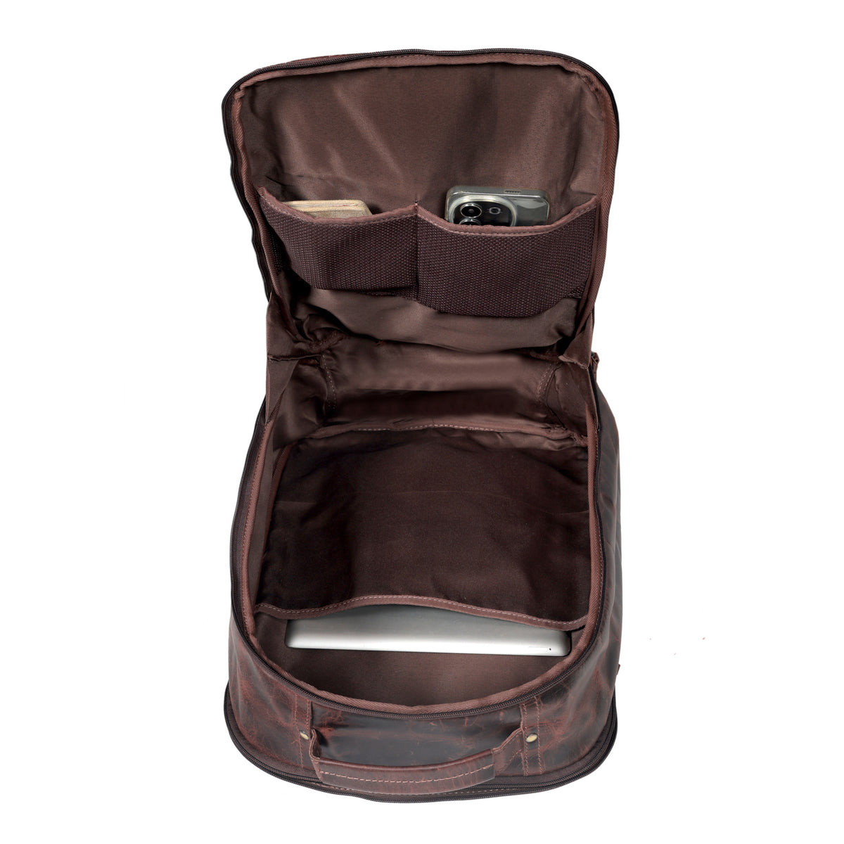 Vintage Leather Laptop Backpack