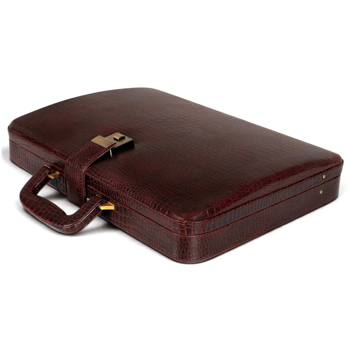 The Croc Leather Executive Laptop Briefcase