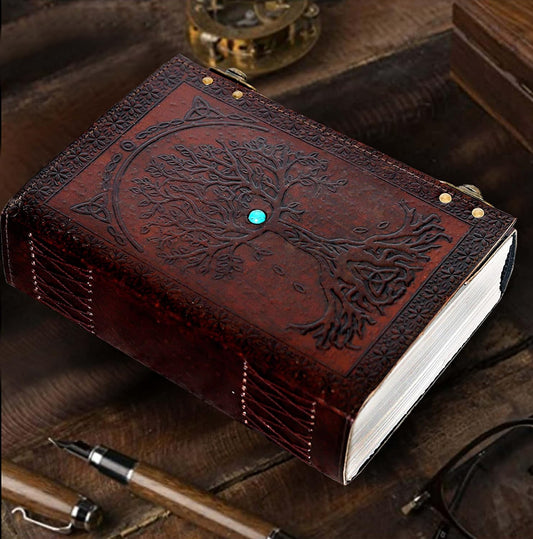 The Tree of Life Vintage Leather Embossed Journal