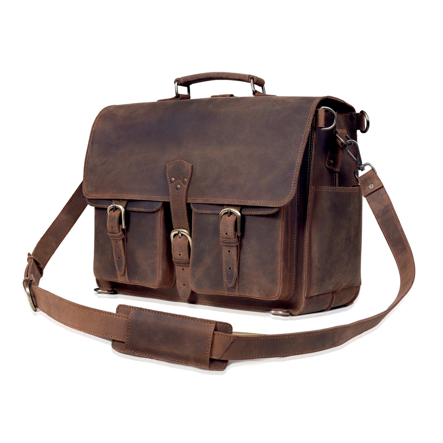 The Vintage Buffalo Leather Briefcase