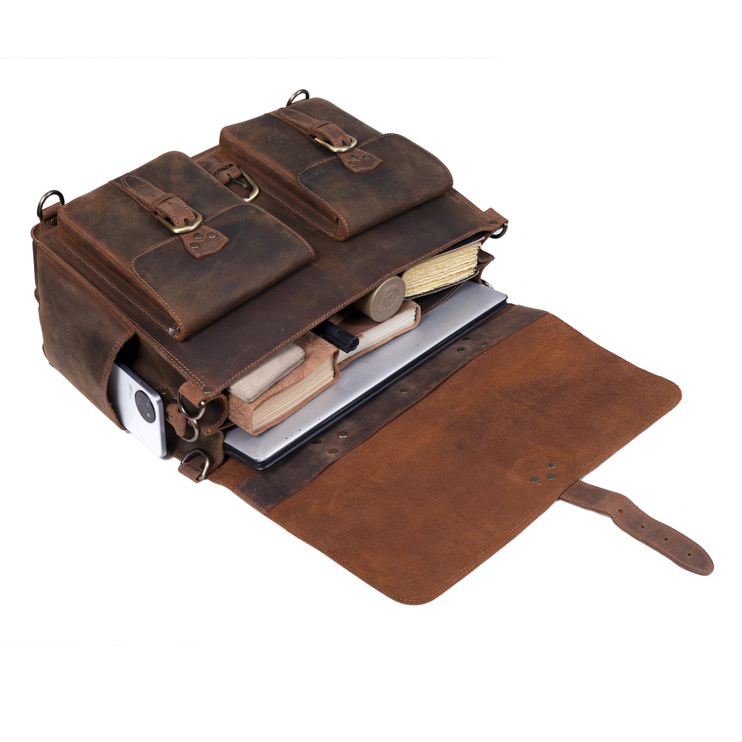 The Vintage Buffalo Leather Briefcase