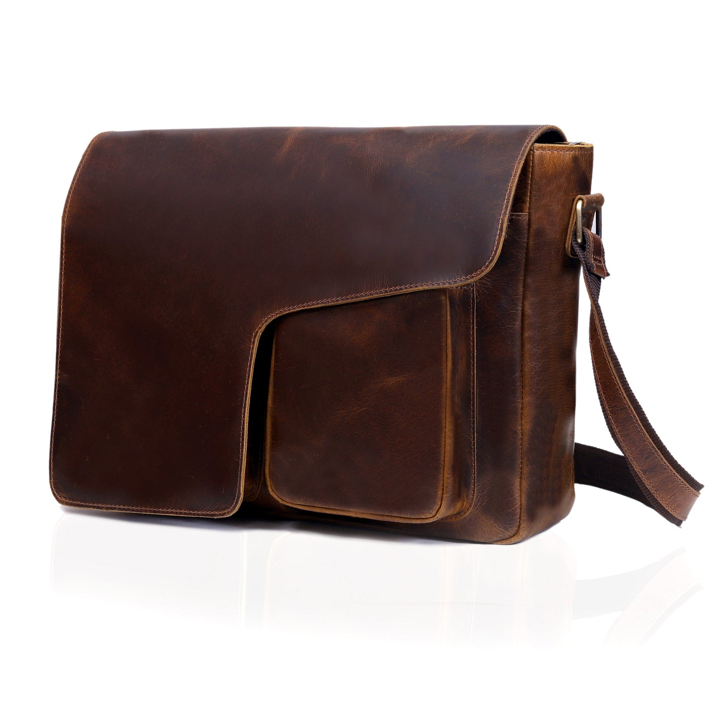 The Saturn Buffalo Leather Briefcase