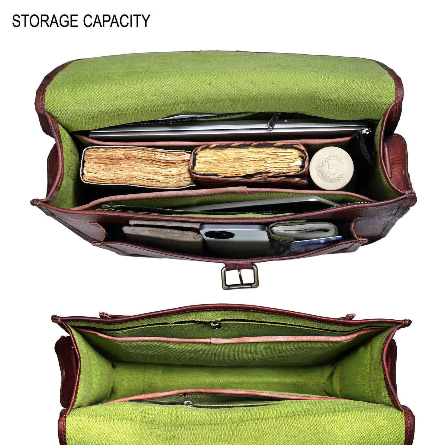 The Harvest Leather Messenger Bag
