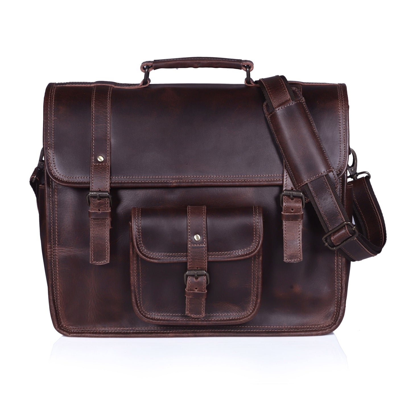 The Moya Leather Messenger Bag