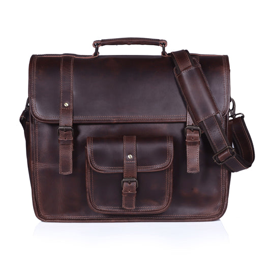The Moya Leather Messenger Bag