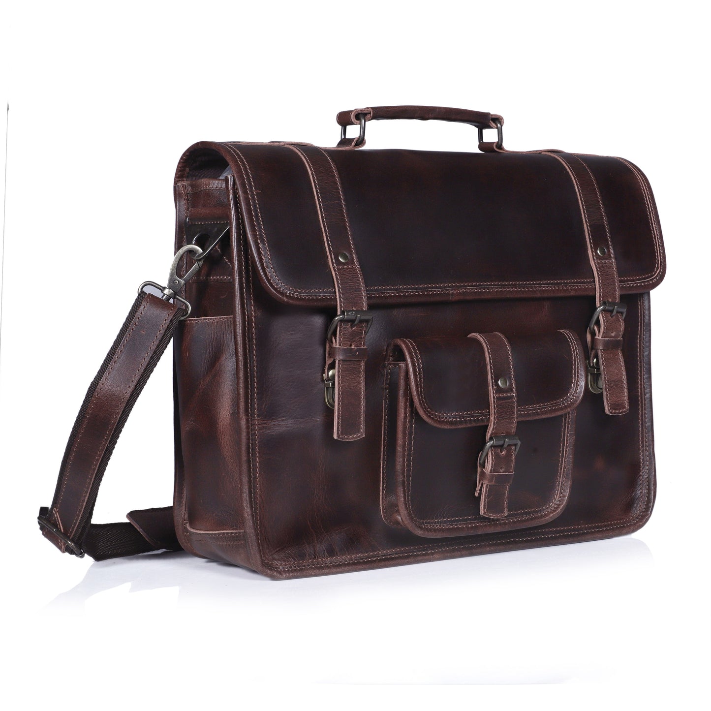 The Moya Leather Messenger Bag