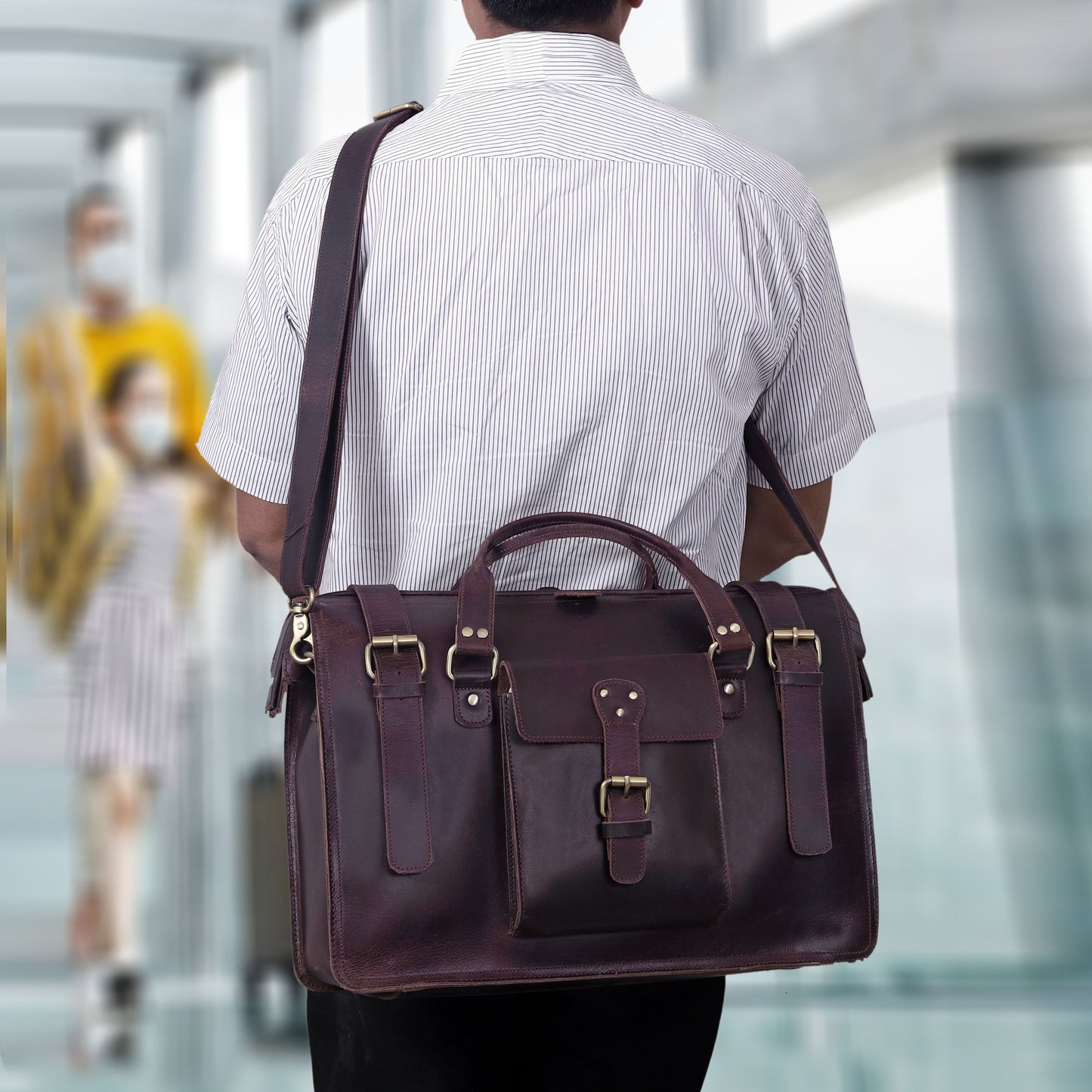 The Signature Leather Briefcase