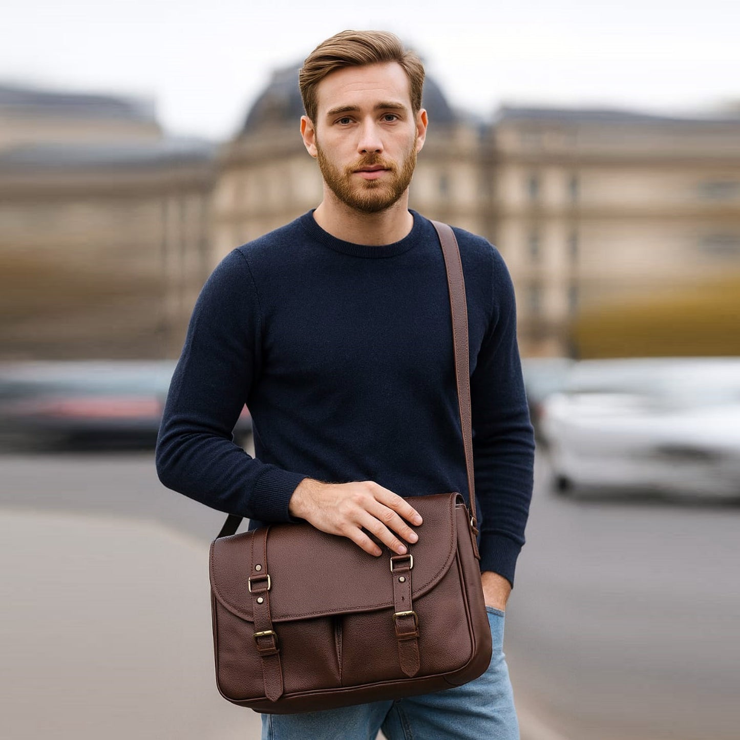 The Buffalo range leather bag
