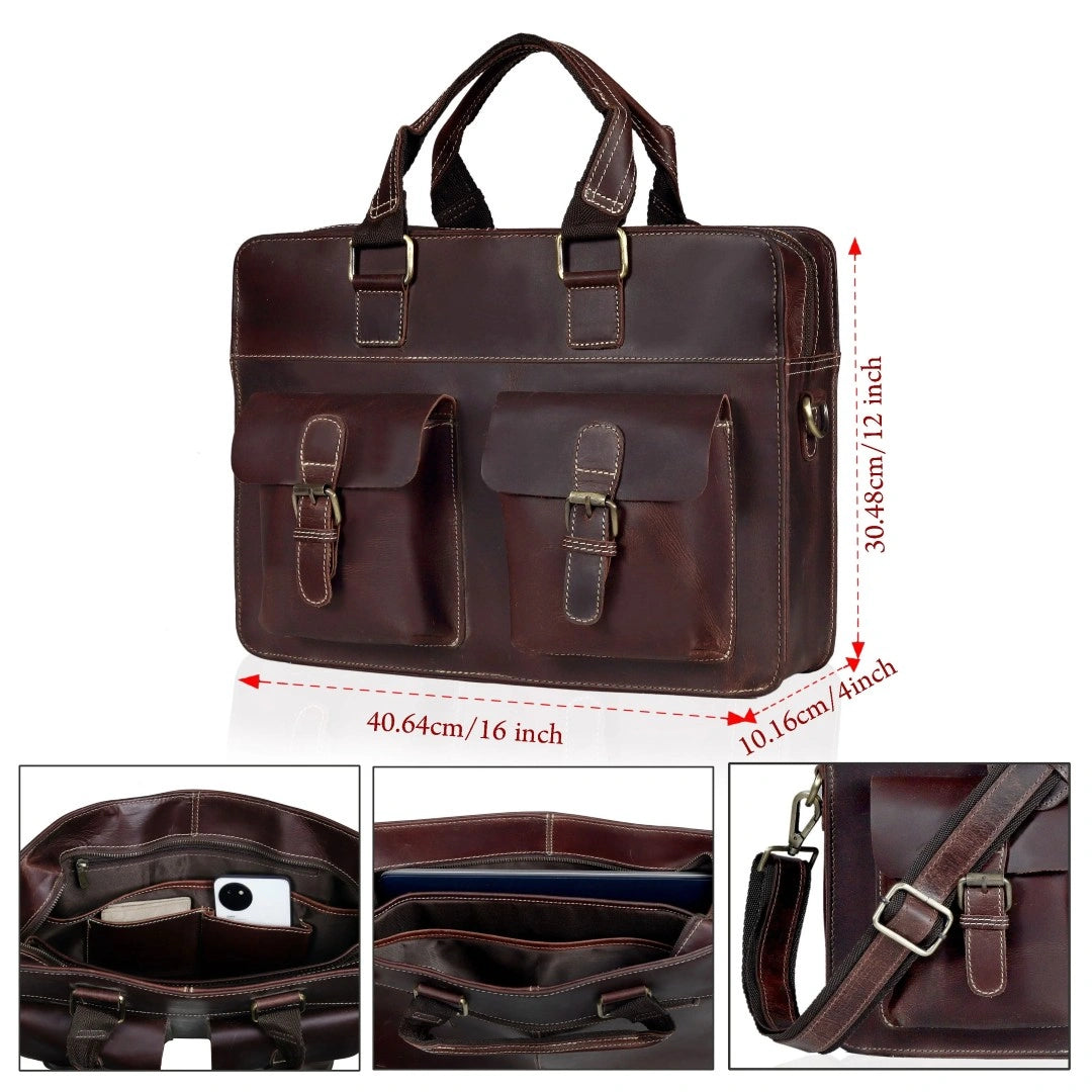 The Hunk Leather briefcase