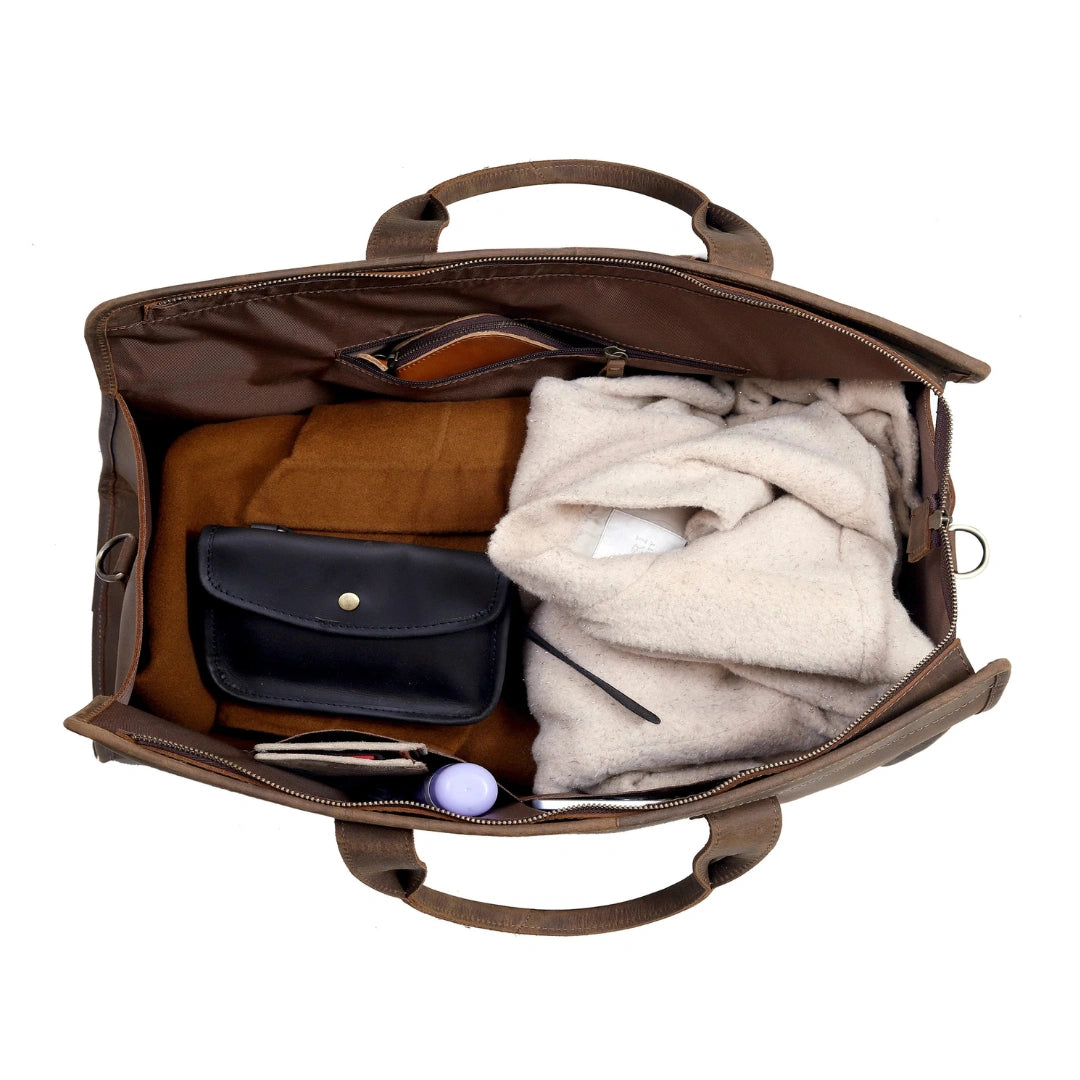 The Hunter Buffalo Leather Duffle Bag