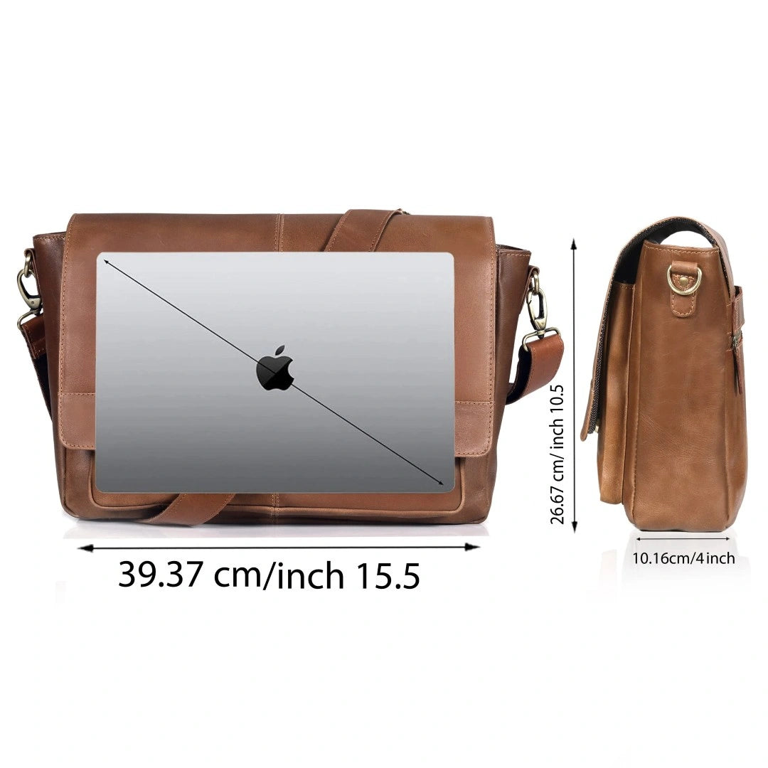 The Jackson Leather Buffalo Briefcase