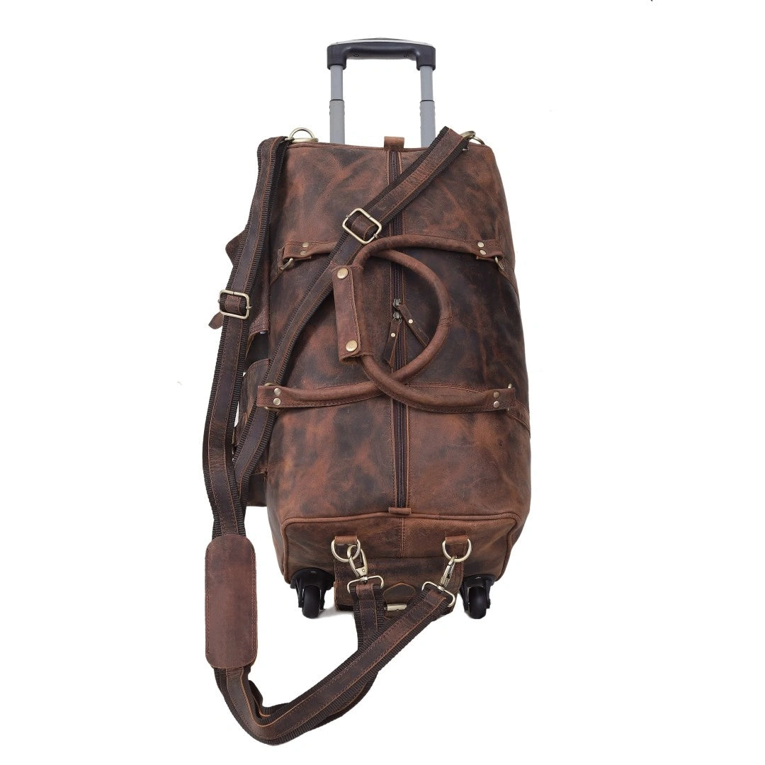 The Legendary Vintage Classic Buffalo Leather Travel Duffle Bag