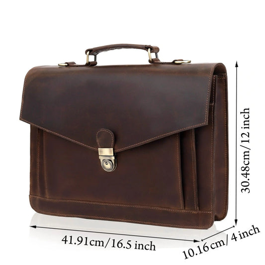 The Officer Leather Laptop Bag