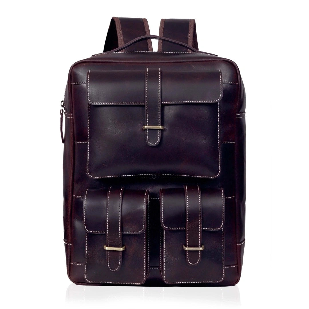 Best Buffalo Leather Rucksack Backpack for Men 15