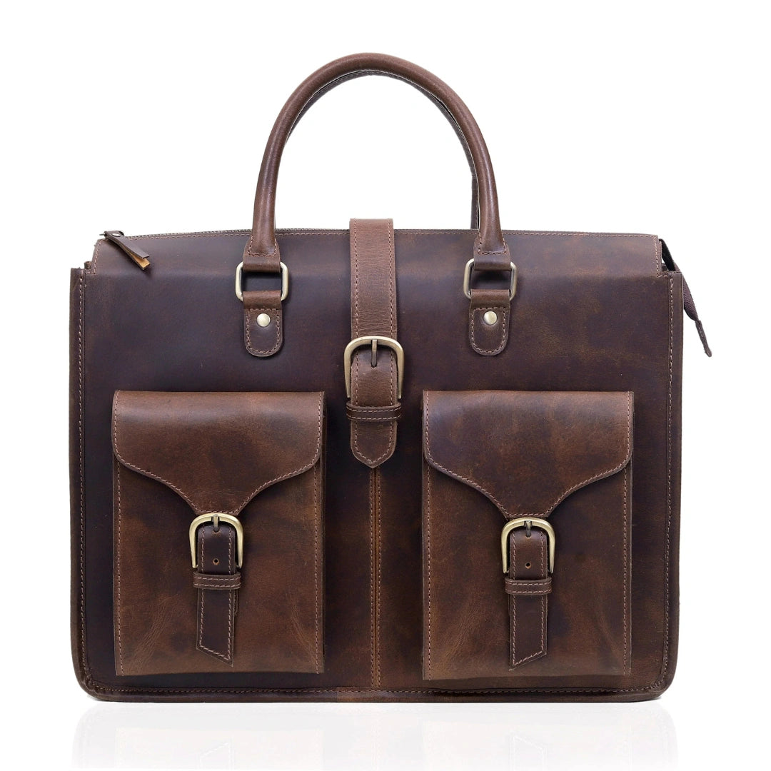 The Titanic Leather Briefcase Bag