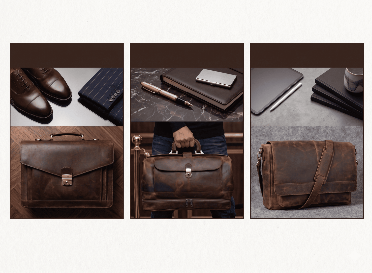 Leather Briefcases Bag for Professionals