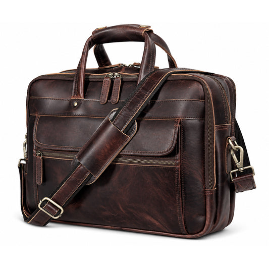 The Horizon Leather Briefcase