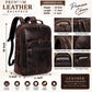 Vintage Leather Laptop Backpack