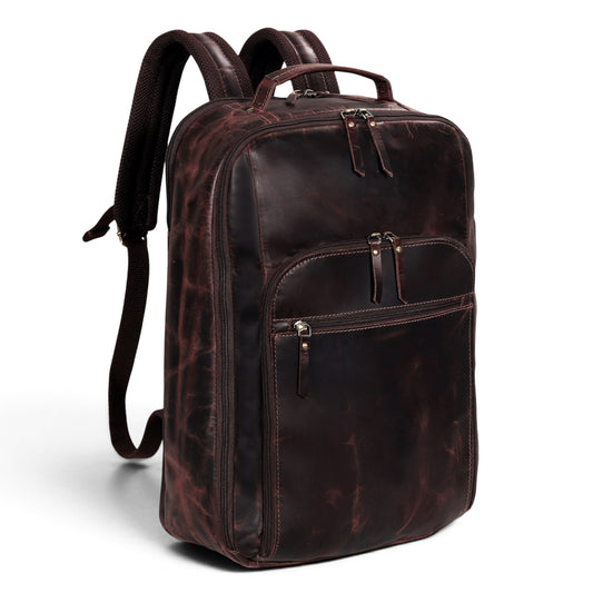 Vintage Leather Laptop Backpack