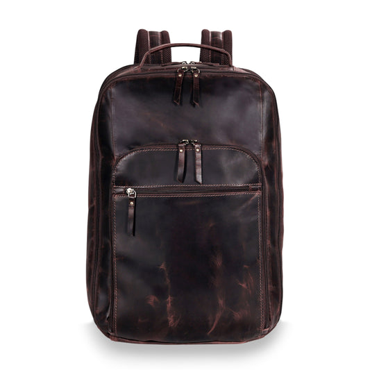 Vintage Leather Laptop Backpack