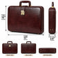 The Croc Leather Executive Laptop Briefcase