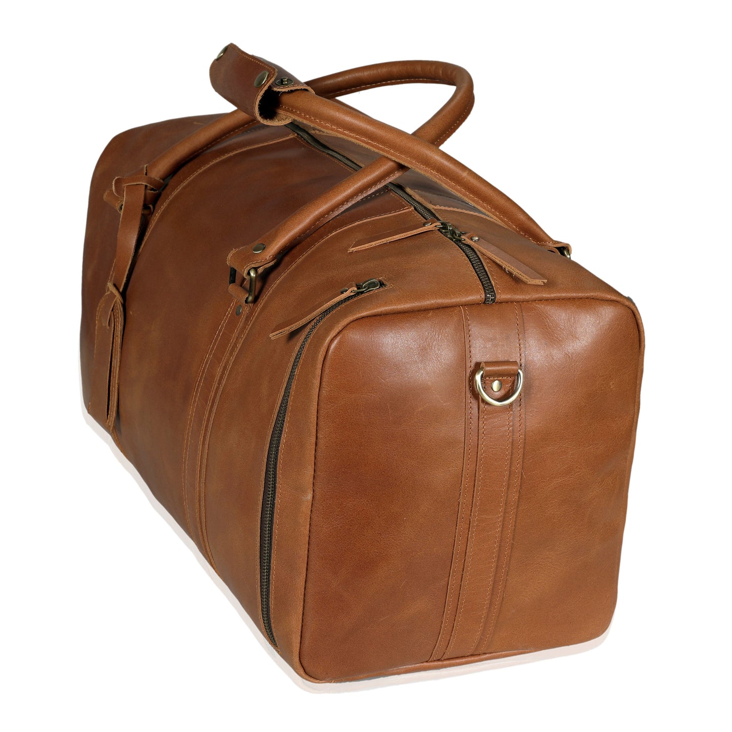 Full Grain Buffalo Leather Duffel Bag for Men