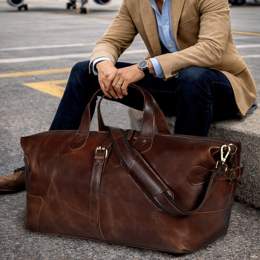 The Eurocraft Buffalo Leather Duffle bag
