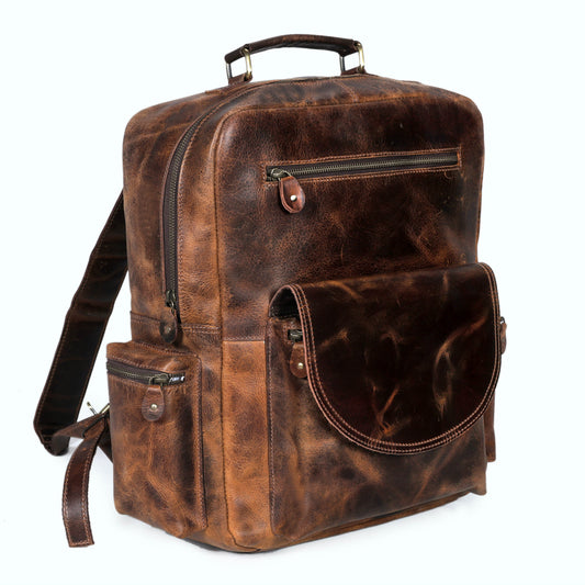 Full Grain Buffalo Leather Backpack