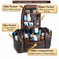 Full Grain Hunter Leather Toiletry Bag