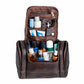 Full Grain Hunter Leather Toiletry Bag