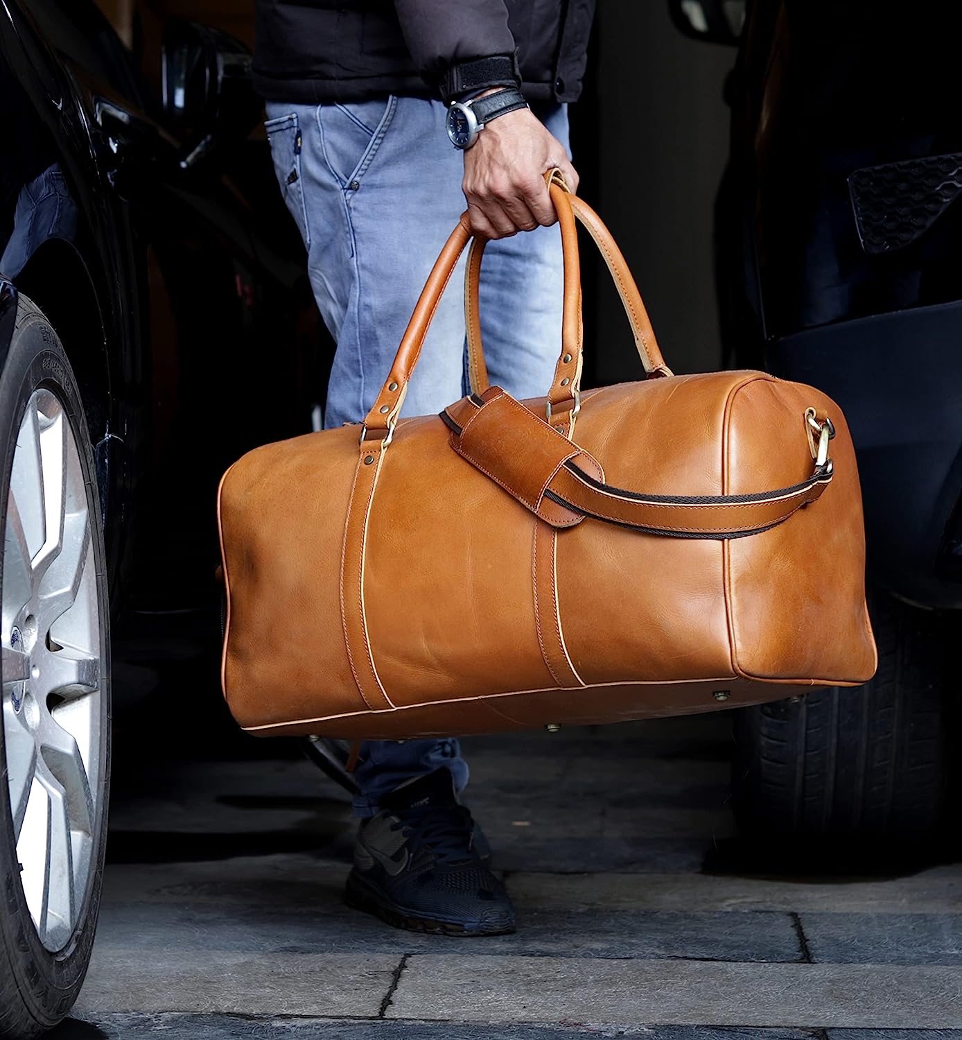 The Buffalo Leather Travel Duffle Bag