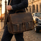 The Vintage Buffalo Leather Messenger Bag