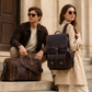 Buffalo Leather Duffle Bag & Backpack Combo