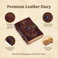 Three Moon Blue Stone Leather Journal