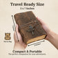 Vintage Key Leather Journal with Compass Embossed