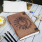 Sun and Moon Buffalo Leather Journal