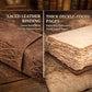 Vintage Key Leather Journal with Compass Embossed