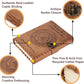 Compass Embossed Buffalo Leather Journal