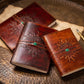 Sun and Tree Embossed Classic Refillable Leather Journal