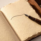 Three Moon Blue Stone Leather Journal