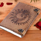 Sun and Moon Buffalo Leather Journal