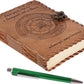 Compass Embossed Buffalo Leather Journal