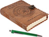 Compass Embossed Buffalo Leather Journal