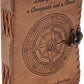 Compass Embossed Buffalo Leather Journal