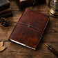 Sun and Tree Embossed Classic Refillable Leather Journal