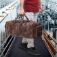 Brown Leather Duffle
