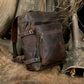 Retro Leather buffalo backpack