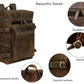 Retro Leather buffalo backpack