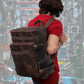 Retro Leather buffalo backpack
