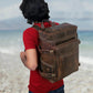 Retro Leather buffalo backpack